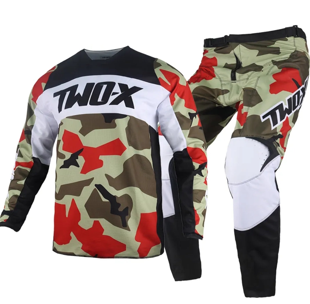 2X-RED--30 | TwoX Top & Pants CAMO| 30