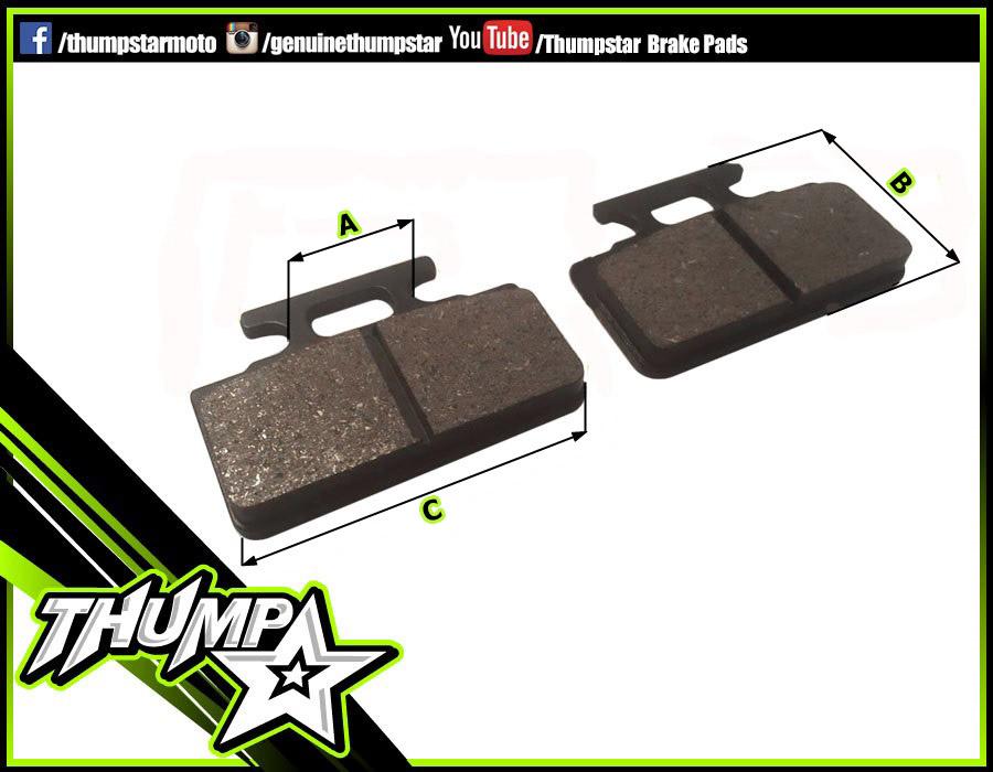 3944 | Front Brake Pad Single Piston | TSC125