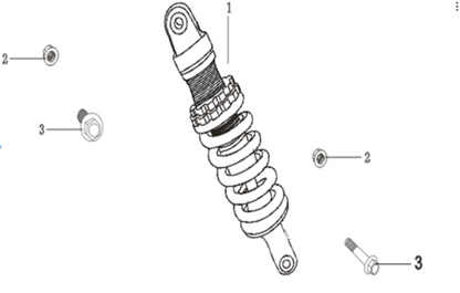 3787 |Rear Shock Complete Assembly | TSC125