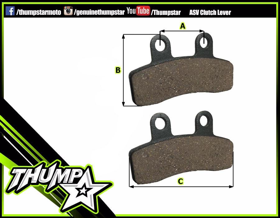 7022 | Brake Pads Front | Hole Centres 24mm