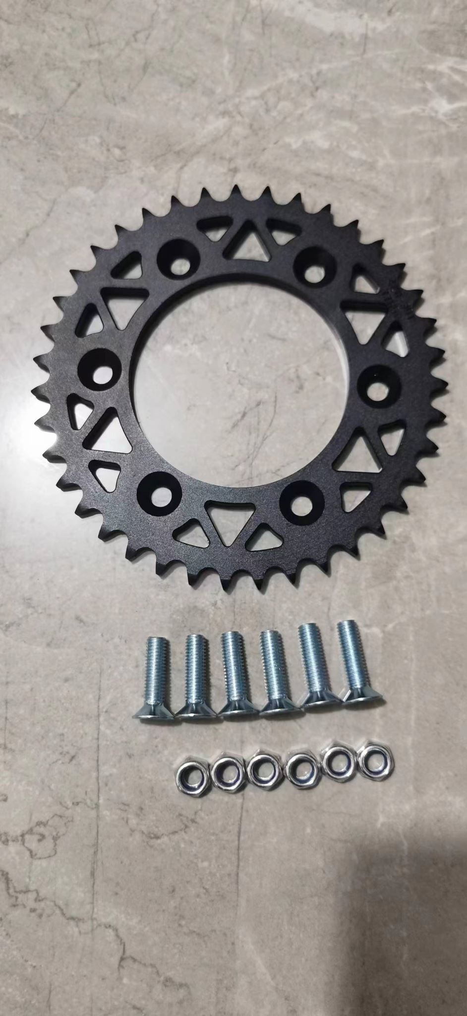 7768-BLK | CNC Sprocket 428x45T | BLACK