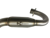 3988 | Exhaust Header Pipe, OD 28/45/35mm, Stainless | V5