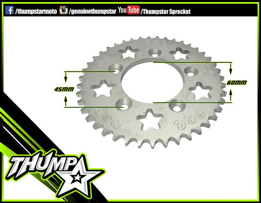 7797 | Rear Sprocket | OEM PSC | 428-43 Silver | 5 BOLT