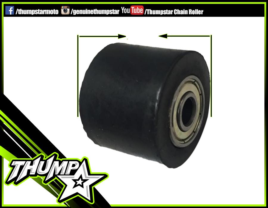 7385 | Chain Roller | 25mm x 8mm Bolt | Black